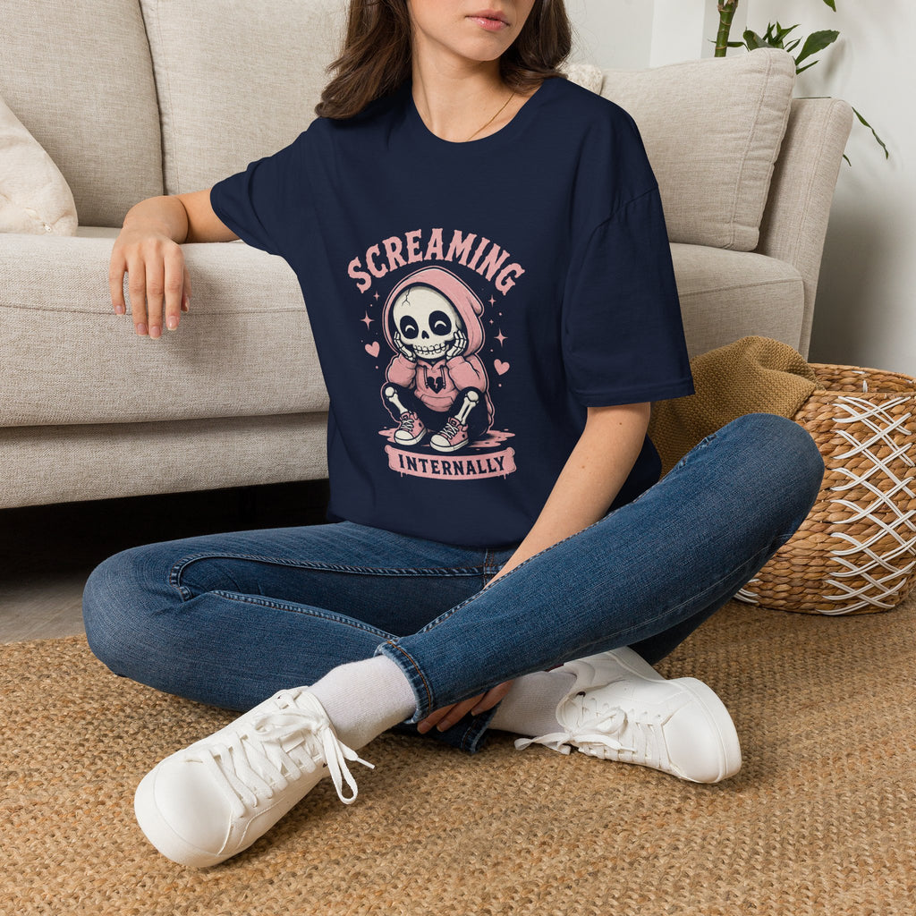 💀 Screaming Internally™ T-Shirt