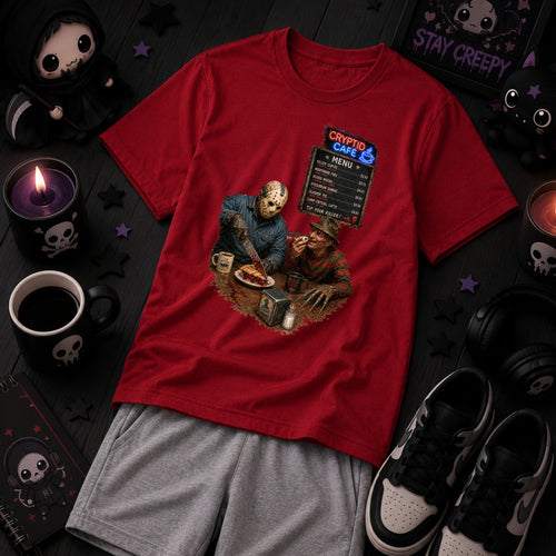 Cryptid Café™ – Slasher Coffee Break T-Shirt