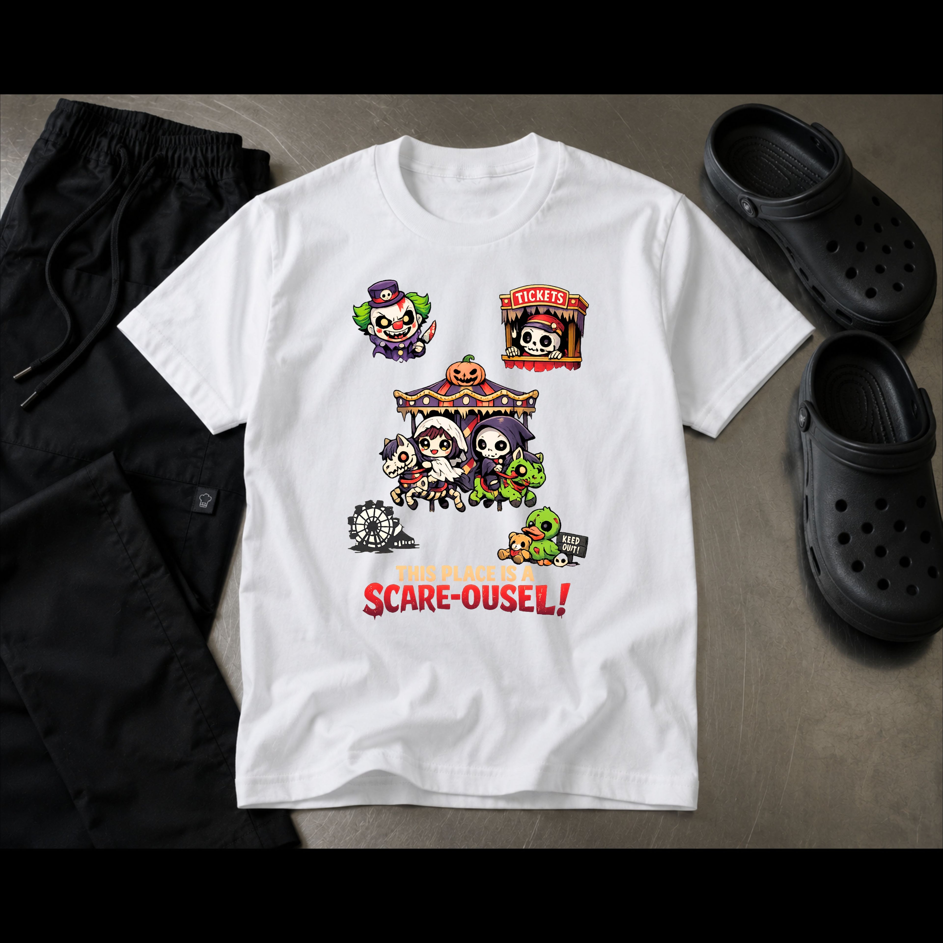 This Place Is a Scare-ousel!™ T-Shirt