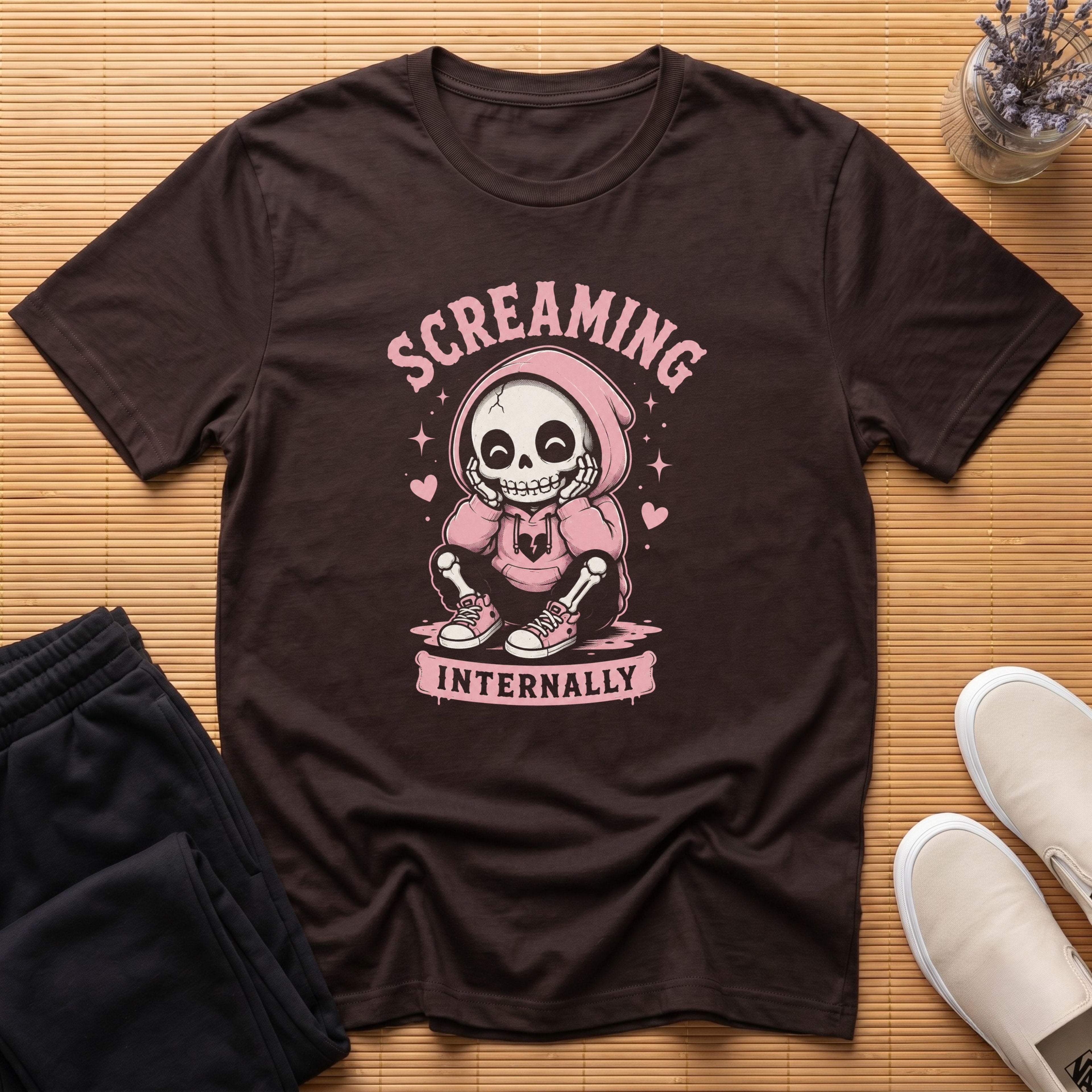 💀 Screaming Internally™ T-Shirt