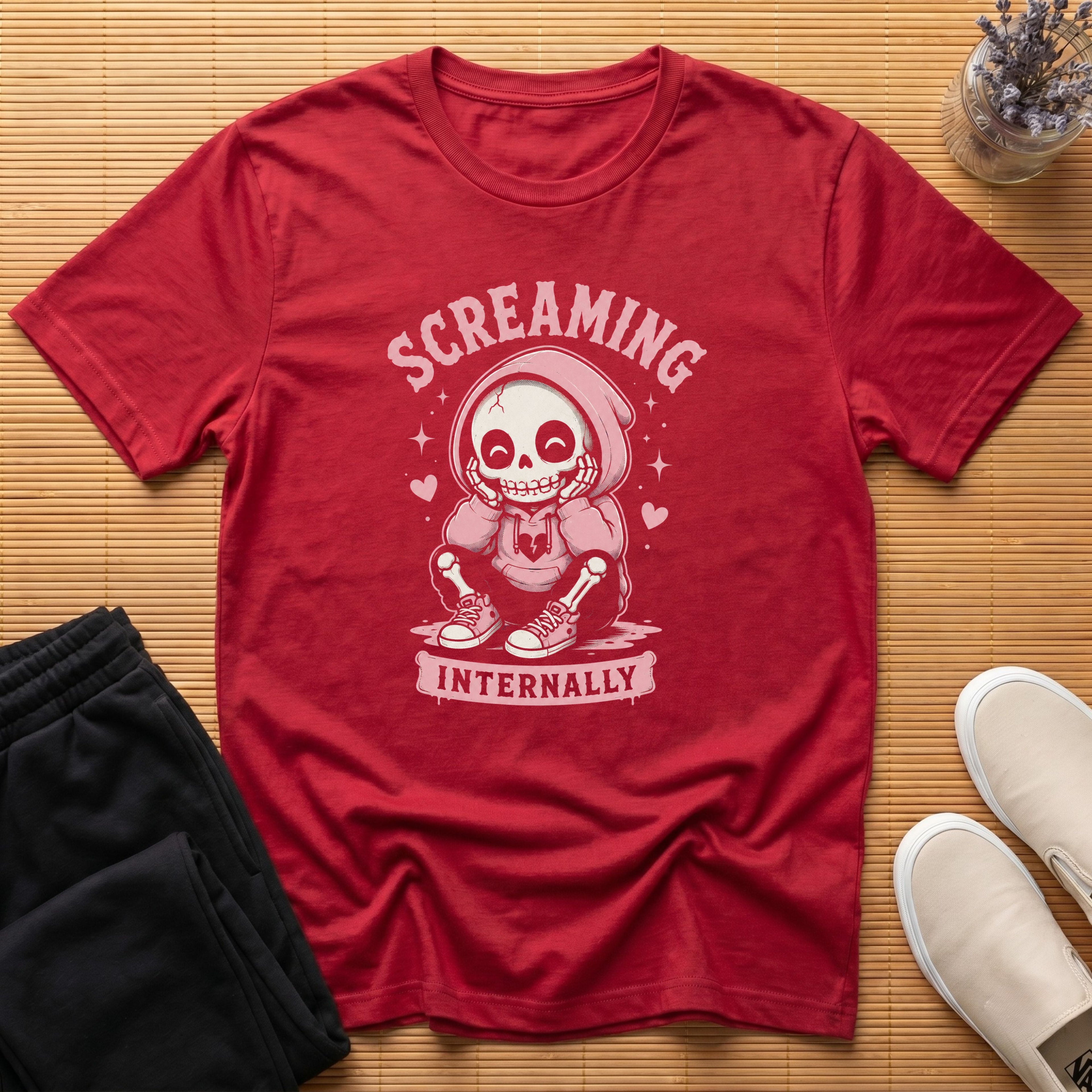 💀 Screaming Internally™ T-Shirt