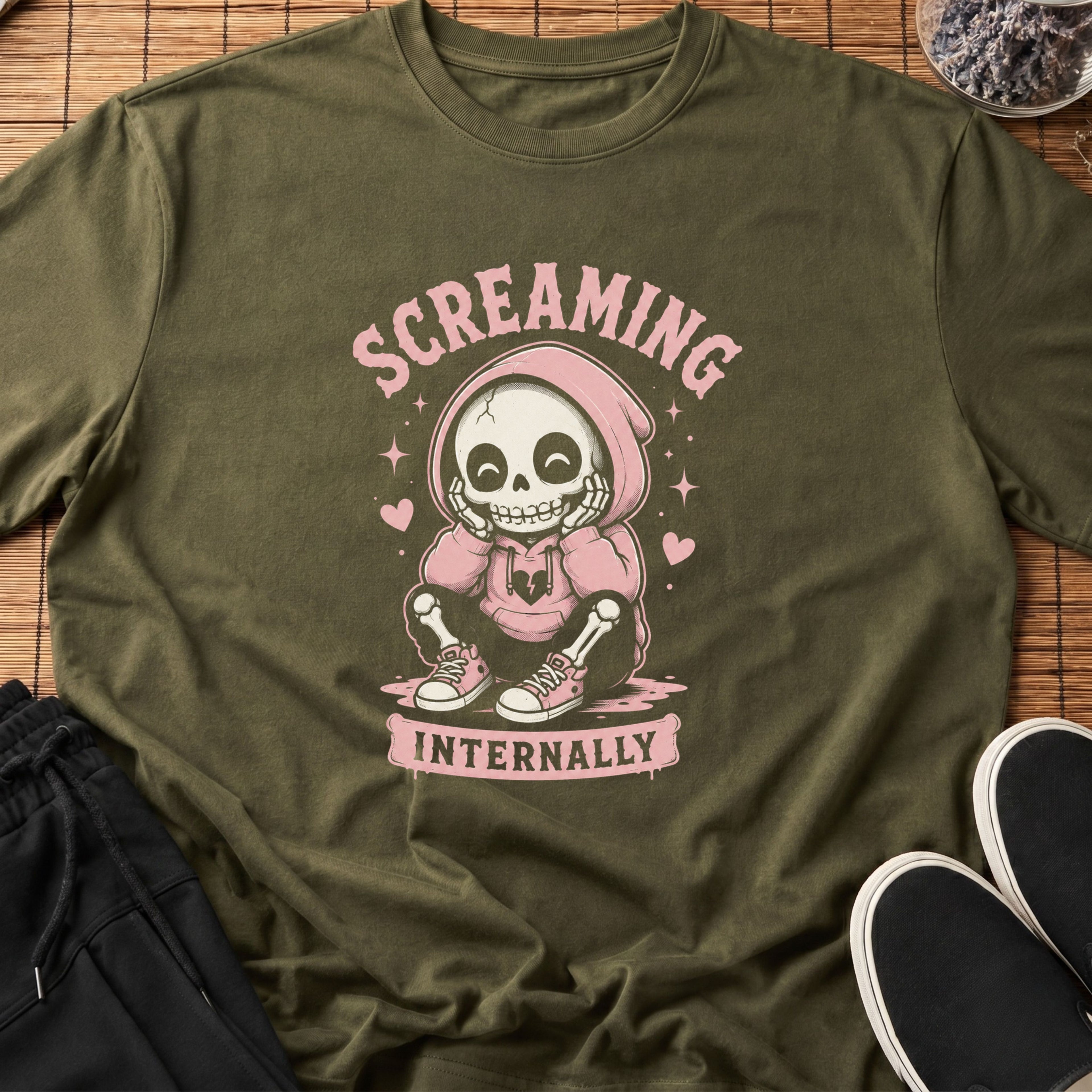 💀 Screaming Internally™ T-Shirt