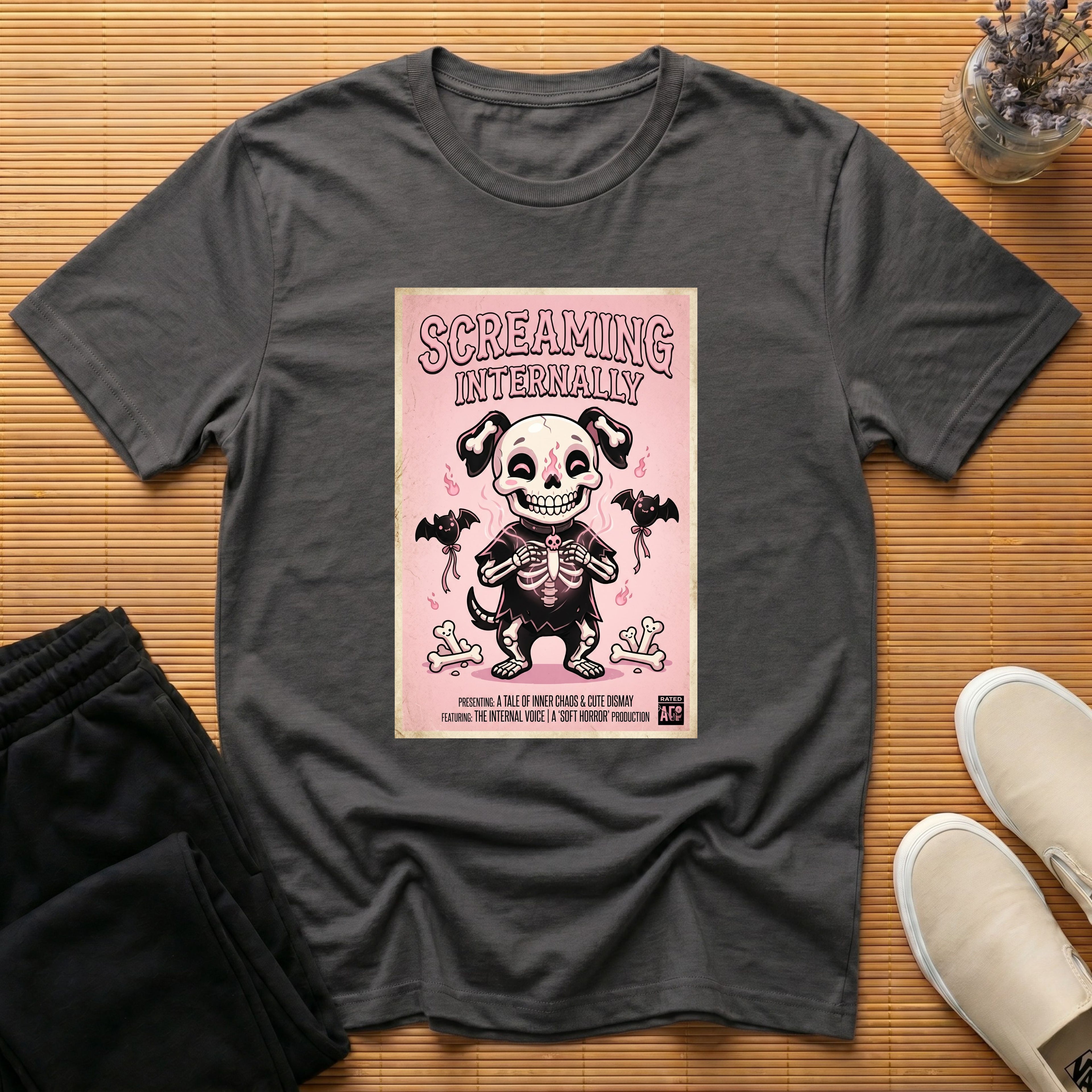 💀 Screaming Internally Card™ T-Shirt