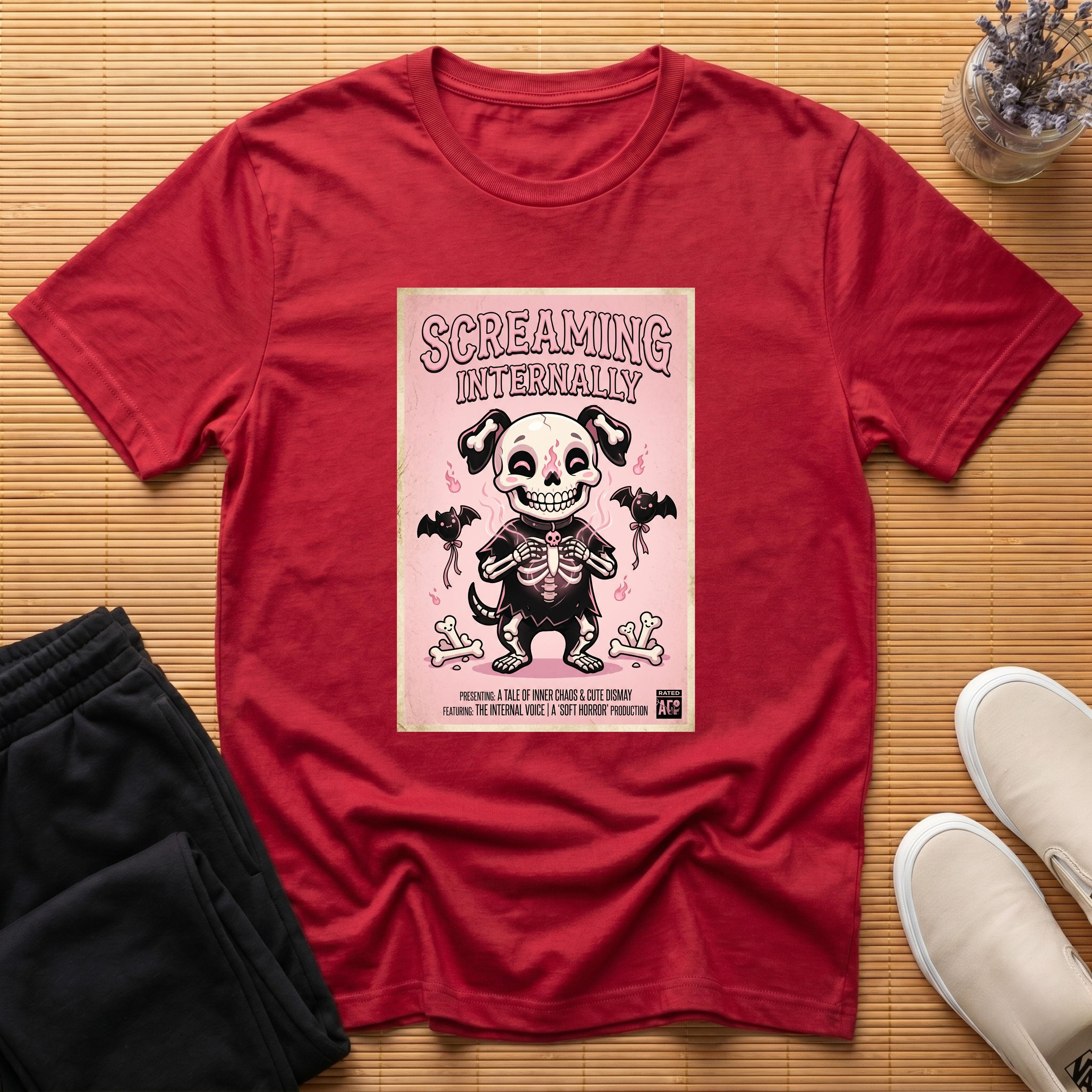 💀 Screaming Internally Card™ T-Shirt