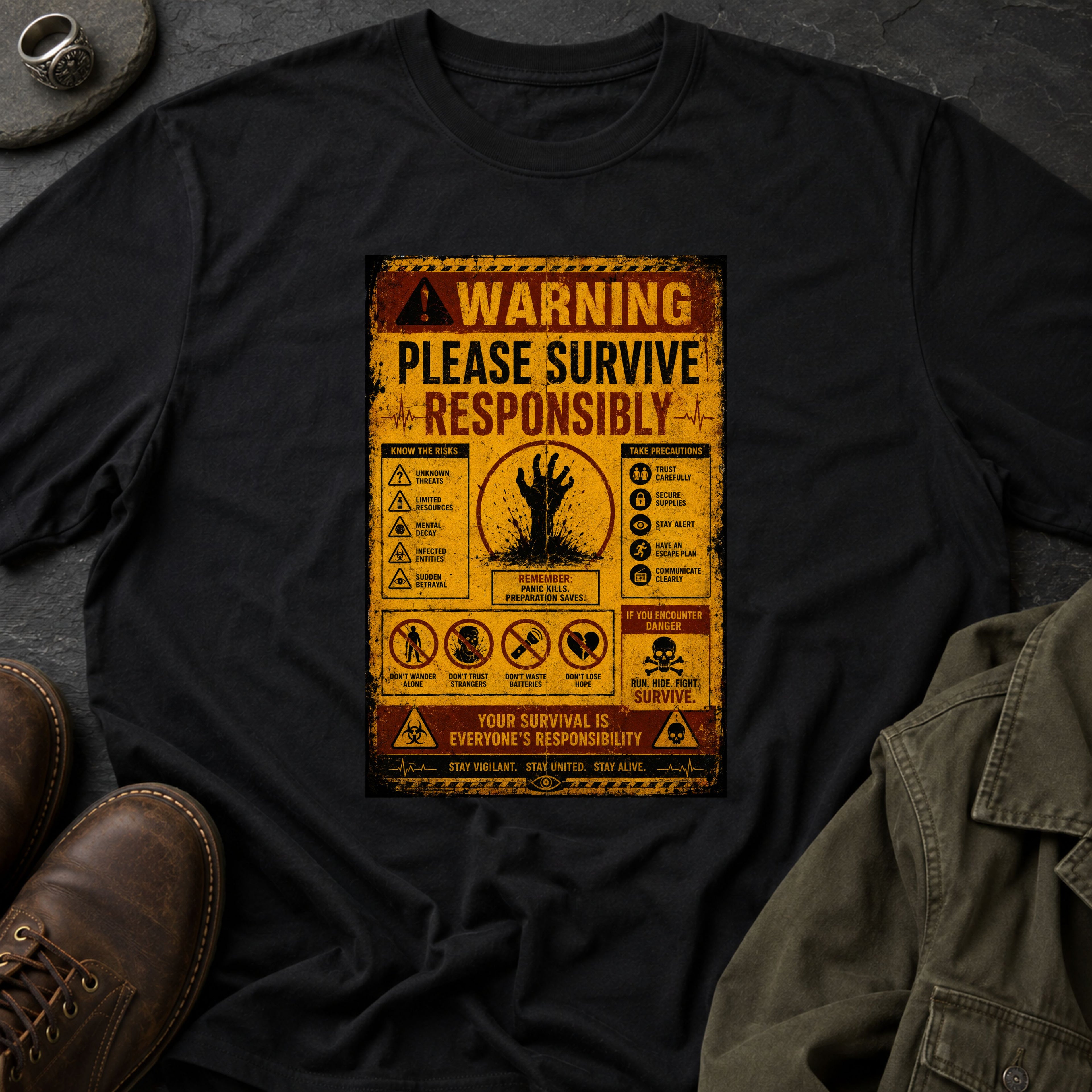 ⚠️ Please Survive Responsibly™ T-Shirt